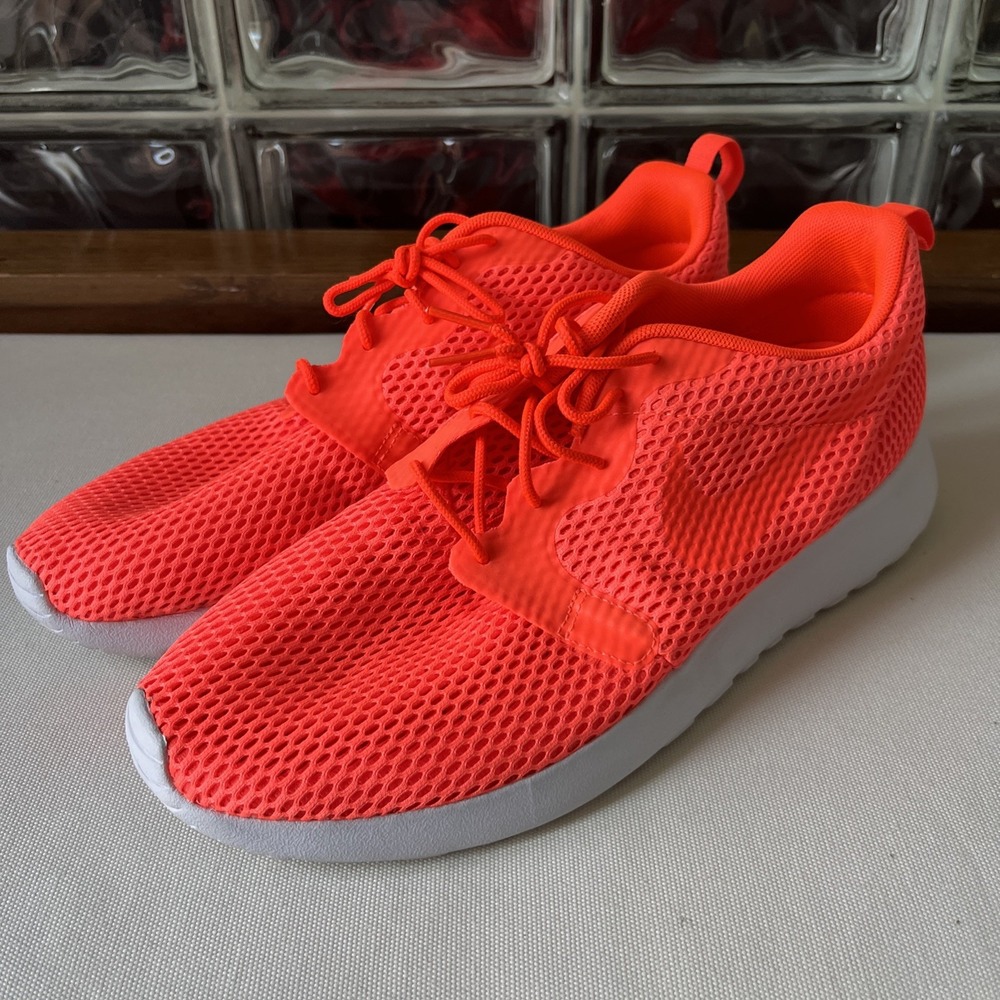 Nike Roshe One Hyperfuse Breathe Shoes Men Neon Orange 833125800 US Size 11 2016